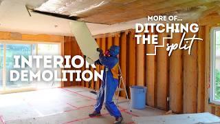 Demolishing our house for 1hr | DITCHING THE SPLIT