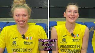 Sarah Fahr e Marina Lubian - Intervista Doppia Prosecco DOC Conegliano | Finali Scudetto 2024