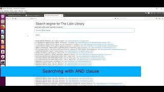 New Searches with Digital Latin Library Search Engine