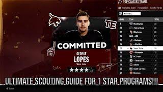 The Ultimate Scouting/Recruiting Guide For 1 Star Programs! | Top 15 Class Year One!