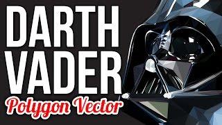 Star Wars Darth Vader Shards (Vector Low Polygons) Adobe Illustrator Tutorial