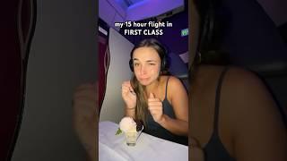 FLYING FIRST CLASS TO ABU DHABI️