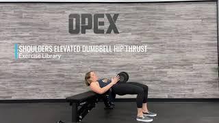 Shoulders Elevated Dumbbell Hip Thrust