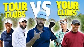 Tour Golf Clubs VS Your Golf Clubs - LIE ANGLE HACK!