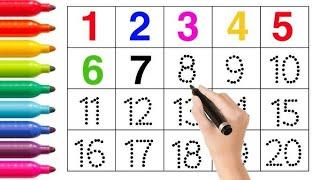 Count 1234 , Numbers , Counting , 1-20 , 123 , One two three , 1-100 , Preschool Learning Video