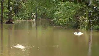 Roads closed because of flooding in Cobb County