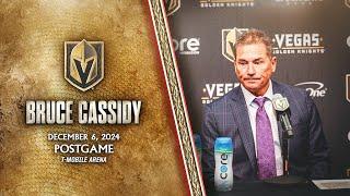 Bruce Cassidy Postgame 12/6: Always Good To Get Things Rolling!