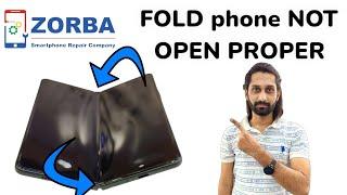 Samsung Fold 4 Not Full Open. How to remove manin Screen. #Zorbaepisode56