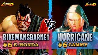 SF6 ▰ Ranked #6 E.honda ( Rikemansbarnet ) Vs. Ranked #6 Cammy ( Hurricane ) 『 Street Fighter 6 』