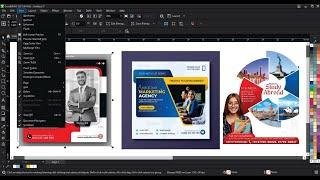 CorelDRAW | Digital marketing corporate social media post and web banner template - Ahsan Sabri