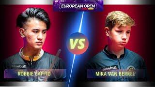 ROBBIE CAPITO VS  MIKA VAN BERKEL | 2022 EUROPEAN OPEN  #9ballpool #highlights #nineball