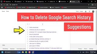 How to Delete/clear Google Search History (Suggestions) Permanently on Google Chrome (2025)