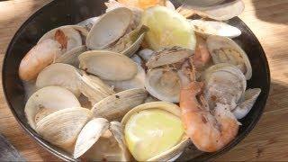 How to grill Drunken Clams and Shrimp | Recipe