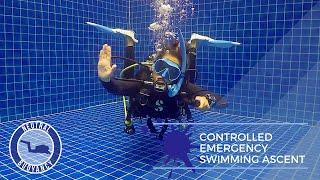 How to Do a Controlled Emergency Swimming Ascent  PADI Divemaster Skills