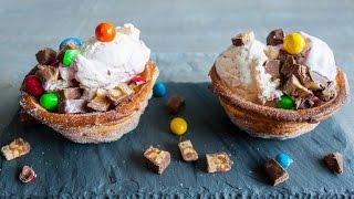 Churro Ice Cream Bowl Recipe | Alex and Felix Recipes