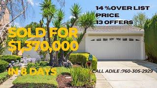 San Jose, 5360 Hansell Drive, sold over 14 percent the list price , at $1,370,000,  in 8 days only!