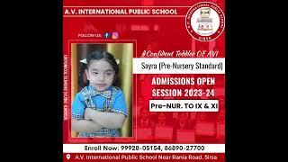 Confident Toddler OF AVI SayraPre_ Nursery Standard