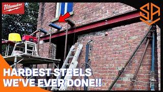 THE HARDEST HUGE STEELS TO INSTALL BUT WE HAD A SECRET WEAPON