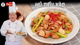 Cách làm Hủ Tiếu Xào Chay rất ngon của người Hoa - Thầy Cáng