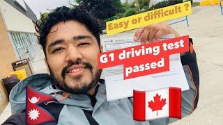 Passed my G1 driving test | London, Ontario ?//Cost$ // Experience ||  canada vlog