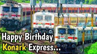 Konark Express Journey From Icf To Utkrisht, Utkrisht To Lhb Coaches | Happy Birthday Konark Express