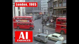 One Summer In London, 1965. AI Enhanced. Colour. Amateur Film. Stabilised, Sound, Details Recovered