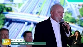 Lula inaugura obras na via Dutra