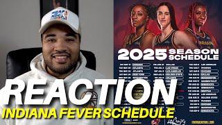 Reacting to Indiana Fever 2025 Schedule │Caitlin Clark Year 2 Leap Begins