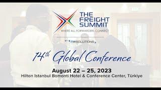 The Freight Summit 14th Global Conference in Istanbul, Turkiye (Official Teaser)