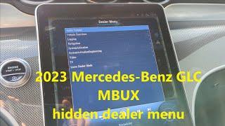 2023 Mercedes-Benz GLC - MBUX hidden dealer menu - how to find it