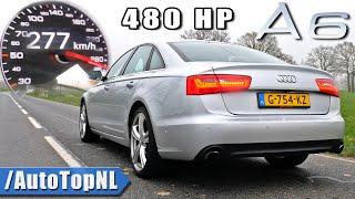 480HP AUDI A6 C7 3.0 TFSI | 0-270KM/H ACCELERATION SOUND & AUTOBAHN POV by AutoTopNL