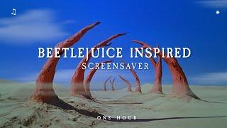 Beetlejuice inspired Screensaver with Chill Music - SPOOKY SCREENS 1 HOUR