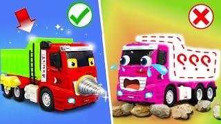 Construction Vehicle Rescue Team | Rock Truck Rescue Mission | Dinky TV