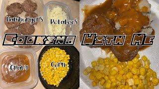 ‍Cooking Vlog:Hamburger & Gravy,Corn & Potatoes