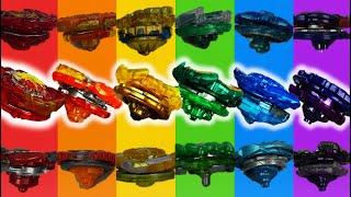 I created a RANDOM RAINBOW beyblade team...