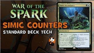 SIMIC COUNTERS - WAR OF THE SPARK - STANDARD DECK TECH / MTG