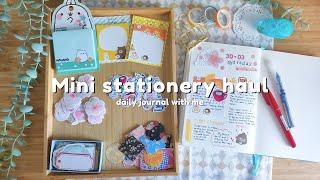 Mini stationery haul | Daily journal with me 