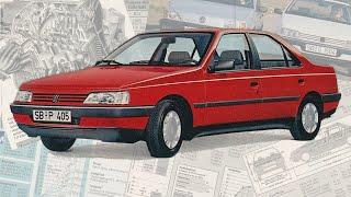 PEUGEOT 405 • Car of the YEAR 1988 • WHAT Was It Like? HISTORY of the 1980s and 1990s Car