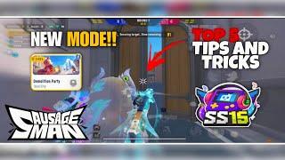 NEW MODE!! DEMOLITION PARTY  TIPS & TRICKS  SS15 | SAUSAGE MAN