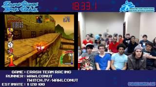 Crash Team Racing - SPEED RUN (0:58:15) [PS1] *Live at #SGDQ 2013*