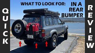 What to Look for in a Rear Bumper - Review of 4x4 Labs and Cruiser Tech