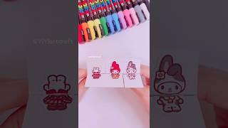 Cute Sanrio DIY Paper Craft #papercraft #diycrafts #art #craft #diy