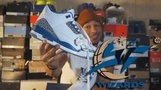 Early Air Jordan 3 Retro Wizards 2023 REVIEW with on foot