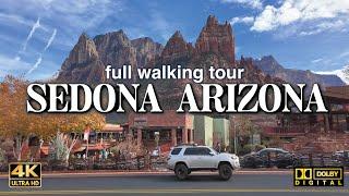 Sedona Arizona Downtown & Landmarks Narrated POV Tour | 4K Dolby Surround