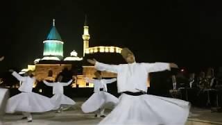 Whirling Dervish sema dance at the Konya Mevlana Museum in Turkey