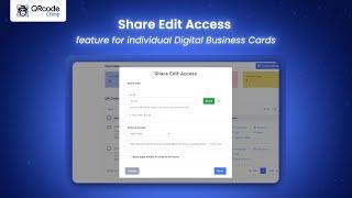 Digital business card - How to share edit access with individuals #digitalbusinesscard #networking