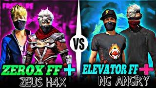 NG ANGRY + ELEVATOR FF  VS ZEROX FF + NG ZEUS  || 2vs2 FIGHT  LEGENDS VS LEGENDS #nonstopgaming