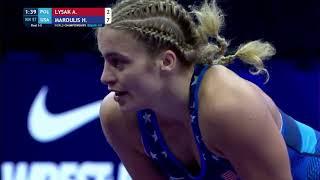 Anhelina LYSAK (POL) vs. Helen louise MAROULIS (USA) | Seniors World Championships 2023 | Bronze Med