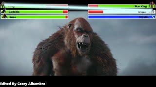 Godzilla x Kong: The New Empire (2024) Final Battle with healthbars 2/2