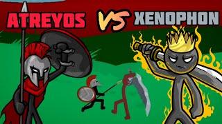 Prince Atreyos Vs General Xenophon Stick War Legacy Mod Menu New Update Epic Battle Funny Moments